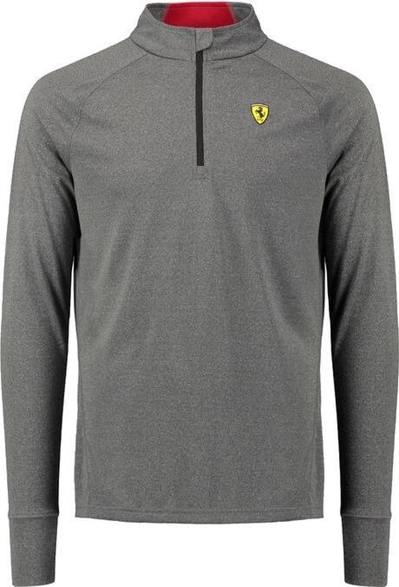 Ferrari Sportshirt Scuderia Heren Polyester Grijs Maat S