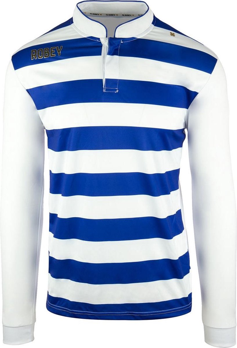 Robey Shirt Legendary LS - Voetbalshirt - Blue/White Stripe - Maat 128