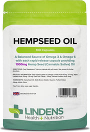 Lindens - Capsules met Hennepzaadolie 1000mg - 100 capsules