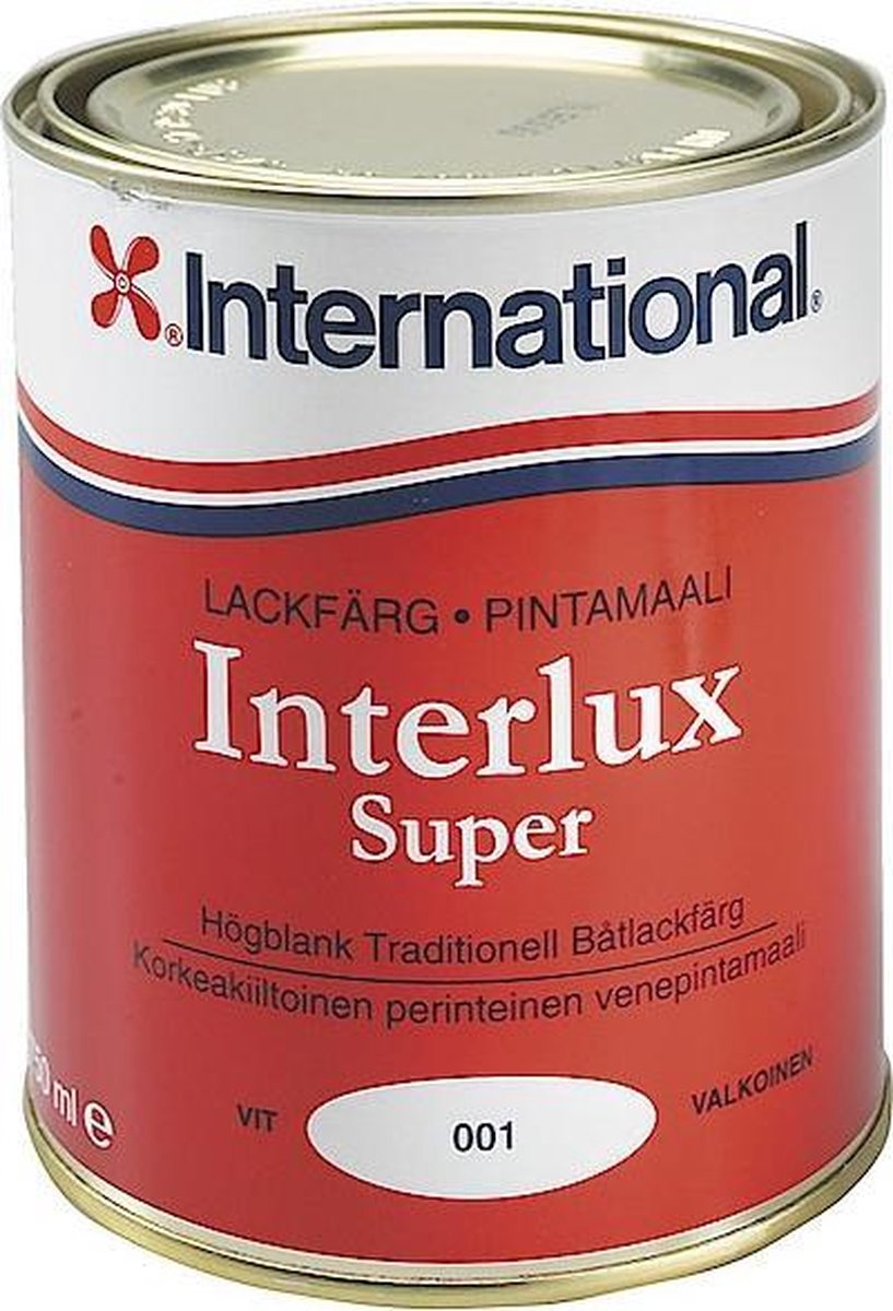 International Interlux Super Hoogglans Jachtlak - Rood 504