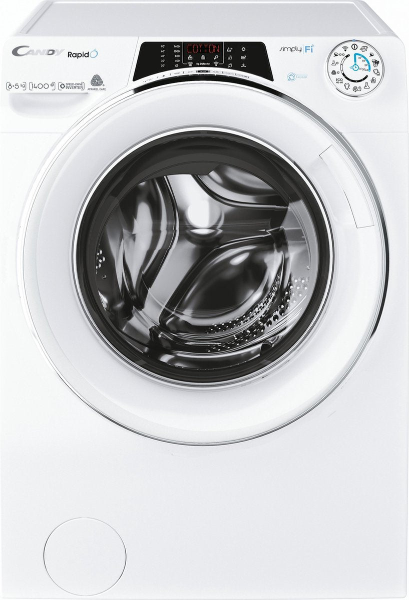 Candy Was-droogcombinatie | Model ROW 4856DWMCE/1-S | Wit | 8 - 5 kg | Quick & Clean-technologie | Stoom-functie