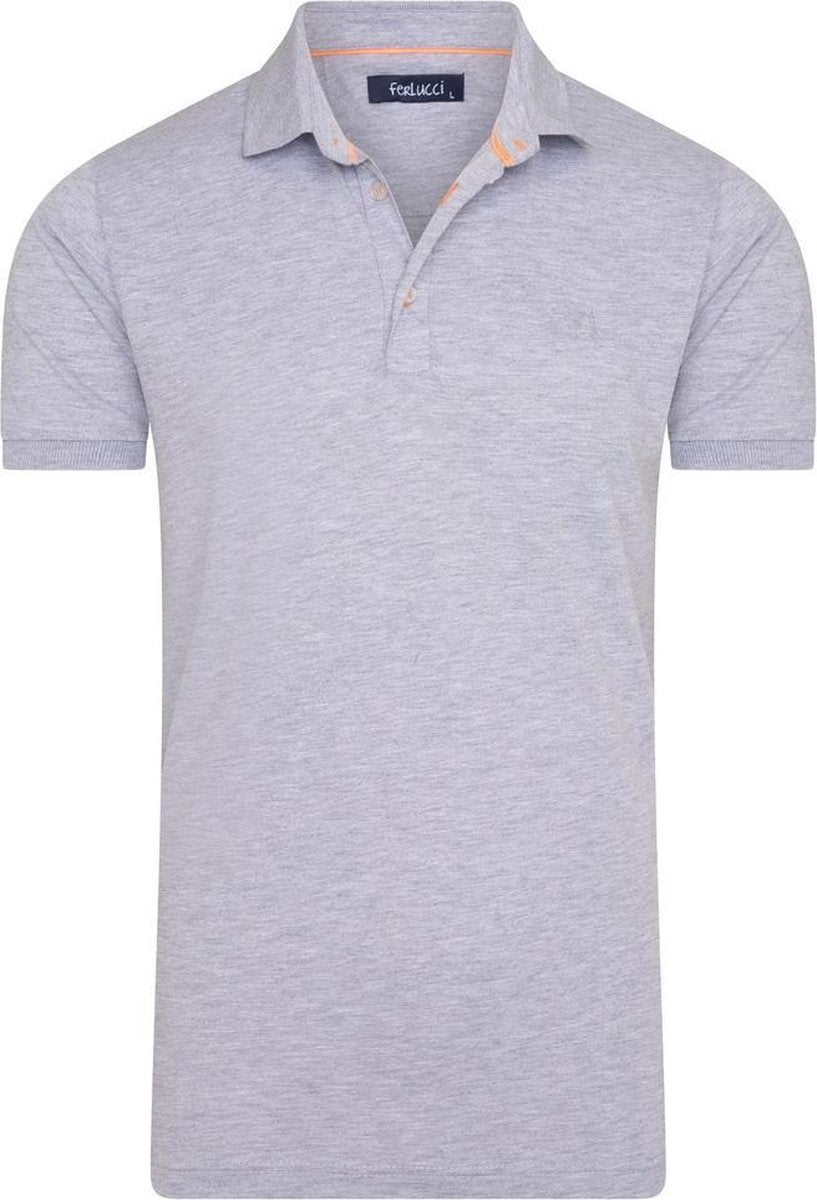 Ferlucci - Exclusieve Heren Polo - Stretch - Model Garda - Grijs