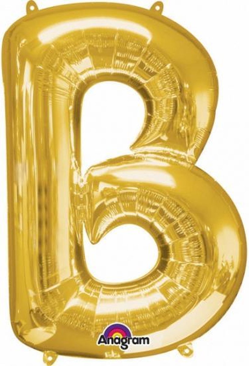 Letter B ballon goud 86 cm