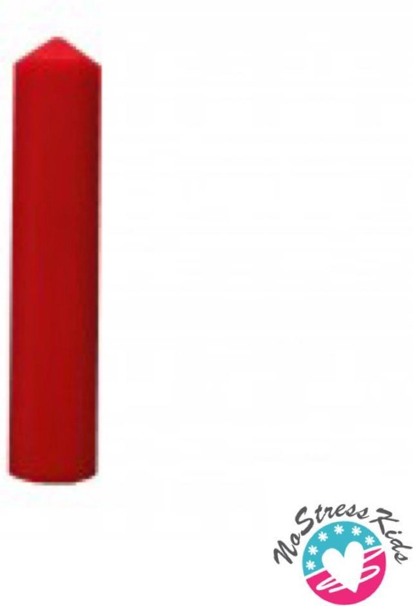Kauwdop-Bijtdop-Pennendop-Potlooddop-Kristal-Staafje- Rood-