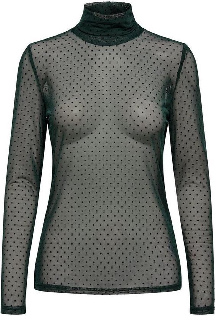 JDY EVIE L/S ROLLNECK JRS GREEN - S