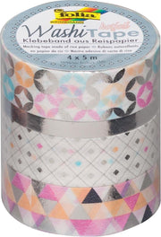 7x Folia washi tape zilver