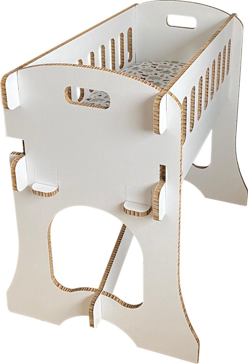 KarTent - Kartonnen Babywieg Papercrib Wit - Duurzaam karton - CE gekeurd