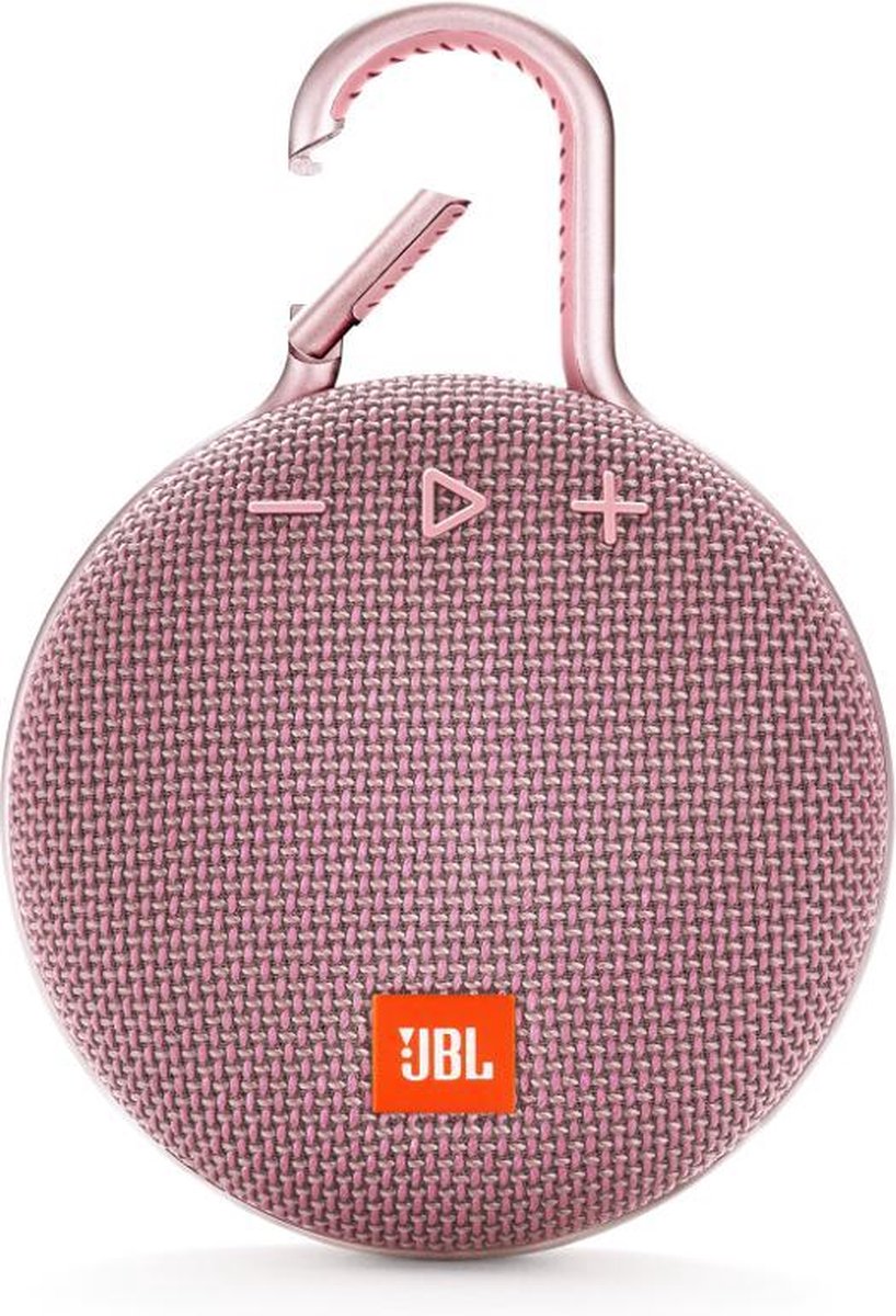 JBL Clip 3 Roze - Draagbare Bluetooth Mini Speaker