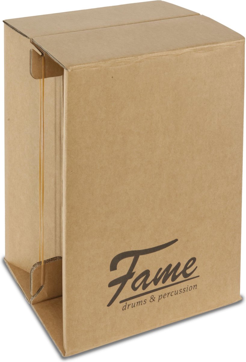 Cajons - Fame Cardboard Cajon - opvouwbare kartonnen cajon met helder geluid