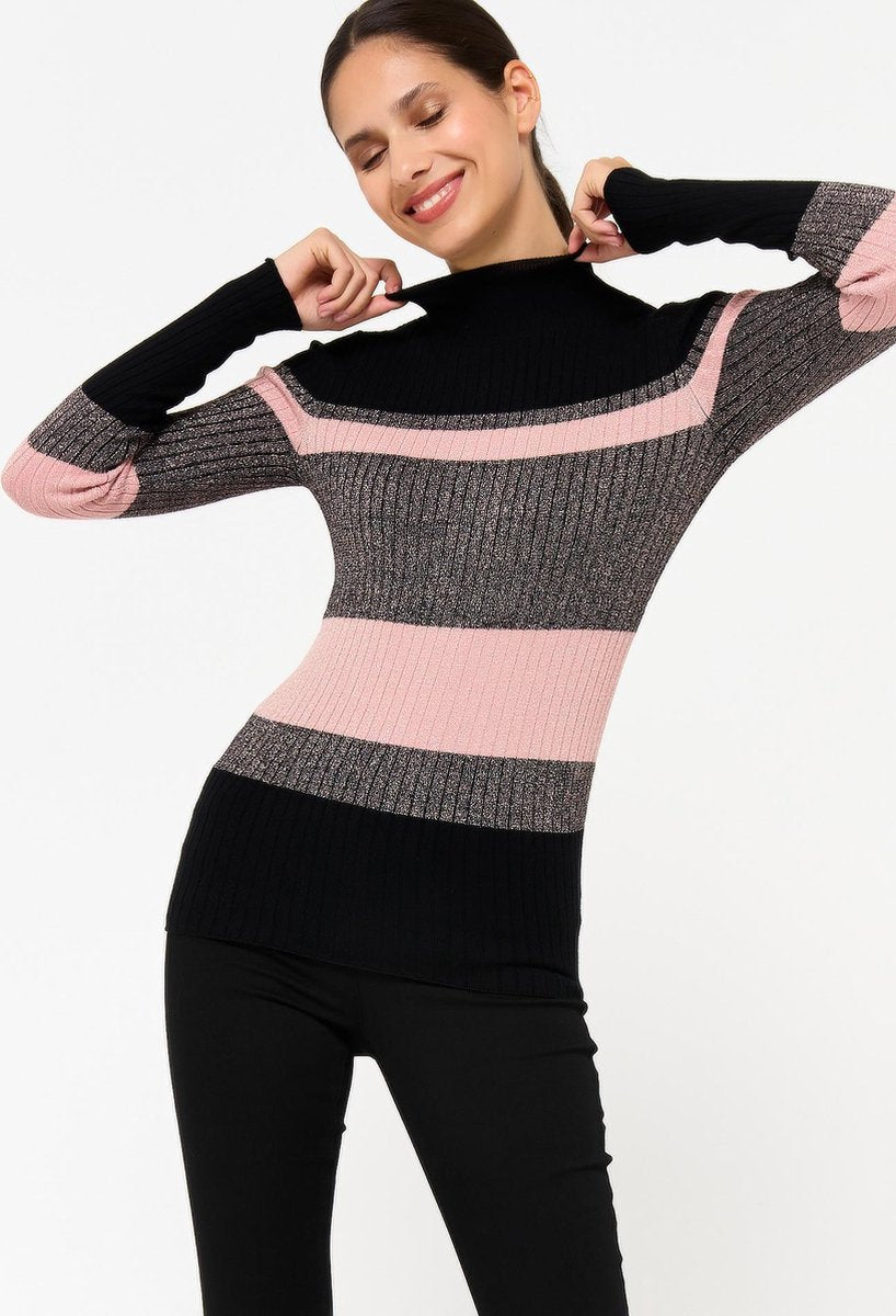 Pull opstaande kraag - Zwart