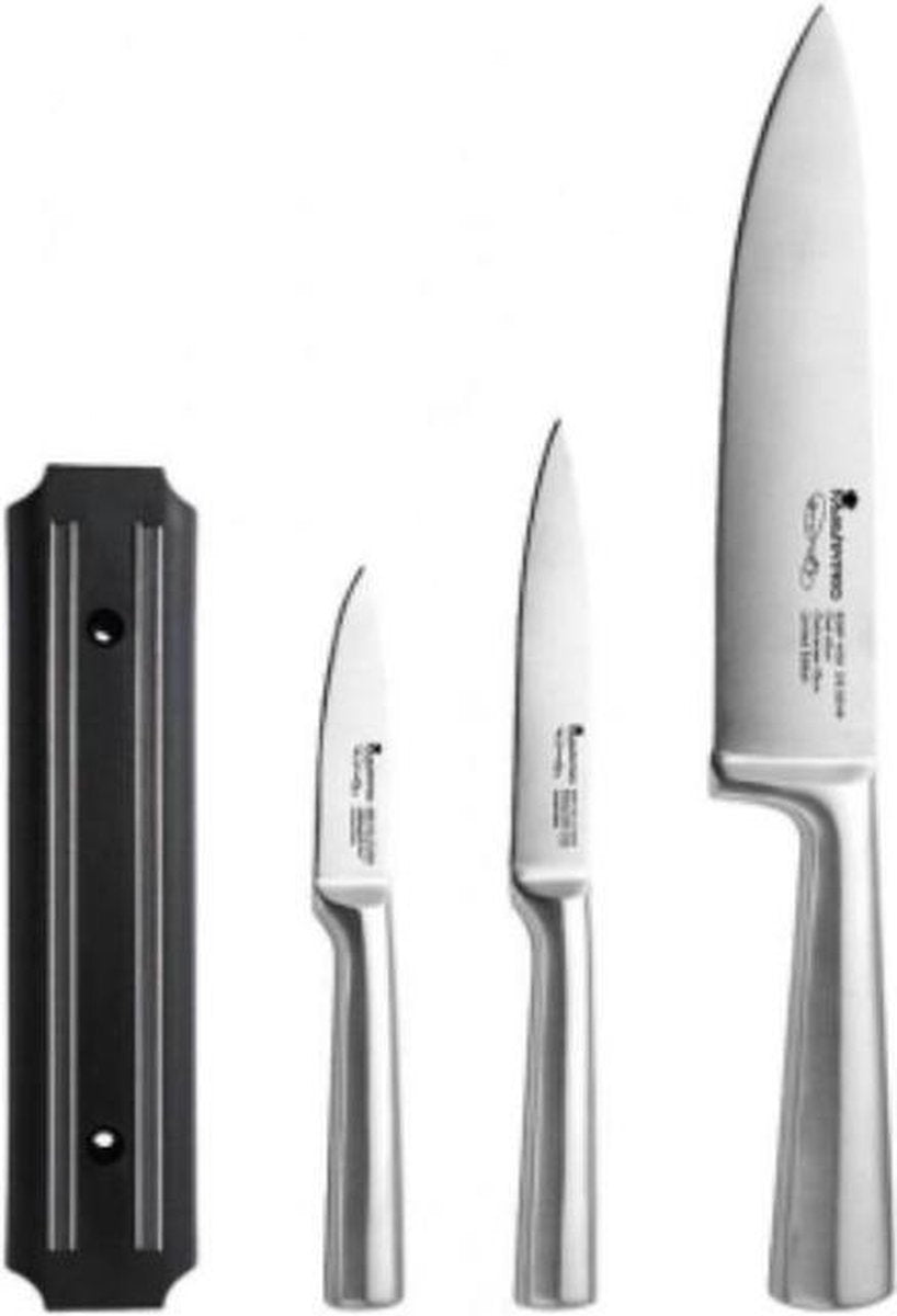 Keukenmessenset met standaard Masterpro Gravity Roestvrij staal (4 pcs)