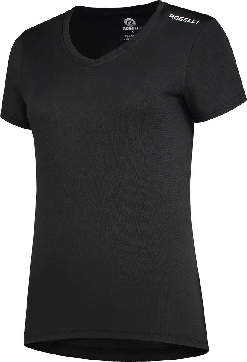 Rogelli Promo Running  Sportshirt Dames - Zwart - Maat XL