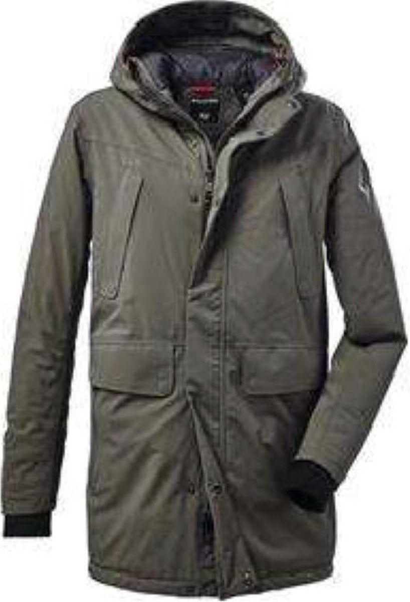 Killtec heren winterparka KOW 115 olijfgroen - maat L