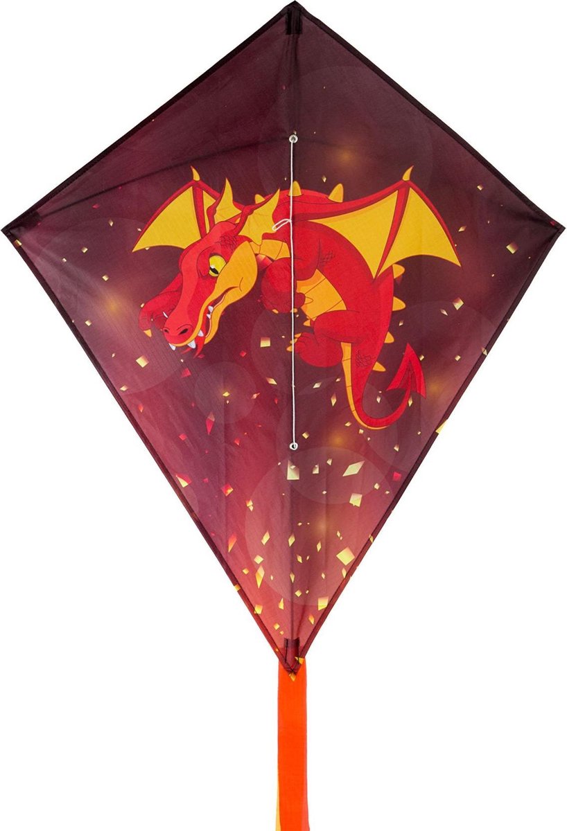 Dragon Fly Diamantvlieger - Draak - Rood/Zwart