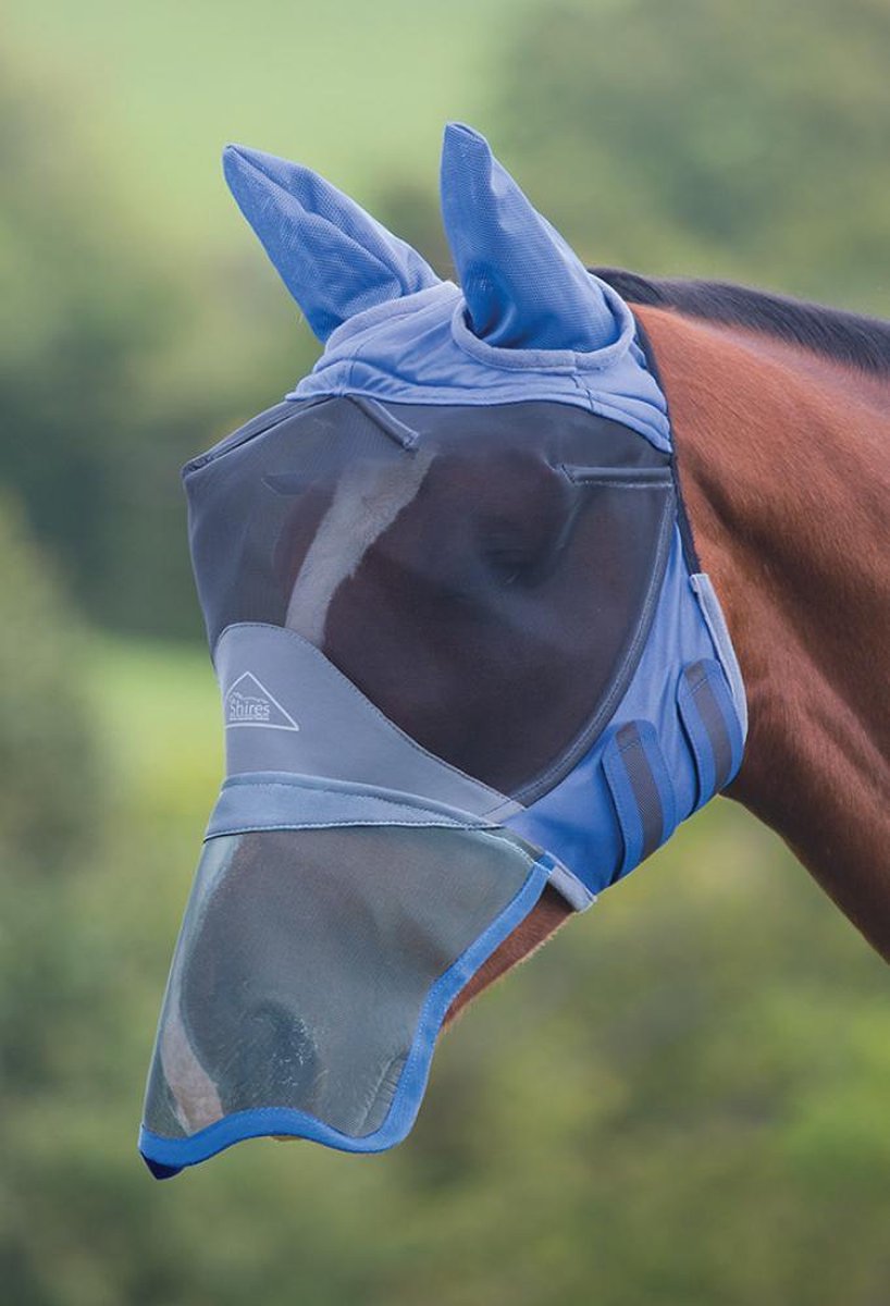 Shires vliegenmasker Deluxe met oren en neus-shetlander