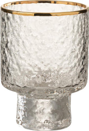 J-Line Likeurglas Oneffen Glas Transparant/Goud