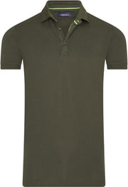 Ferlucci - Exclusieve Heren Polo - Stretch - Model Garda - Army