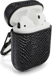Bescherm hoesje AirPods snake black - bescherm case zwarte slang - voor AirPods 1 & 2