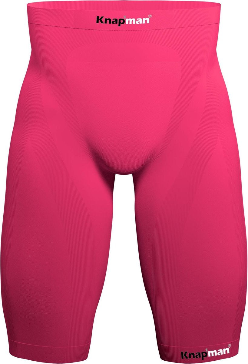Knapman Zoned Compression Short 45% Roze | Compressiebroek (Liesbroek) voor Heren | Maat M