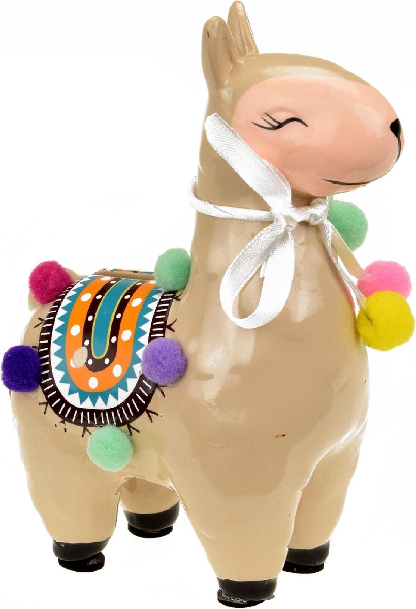 Toi-toys Spaarpot Llamazing Lichtbruin 21 Cm