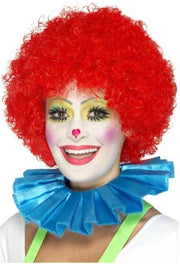 Blauwe clown kraag voor volwassenen - Verkleedattribuut