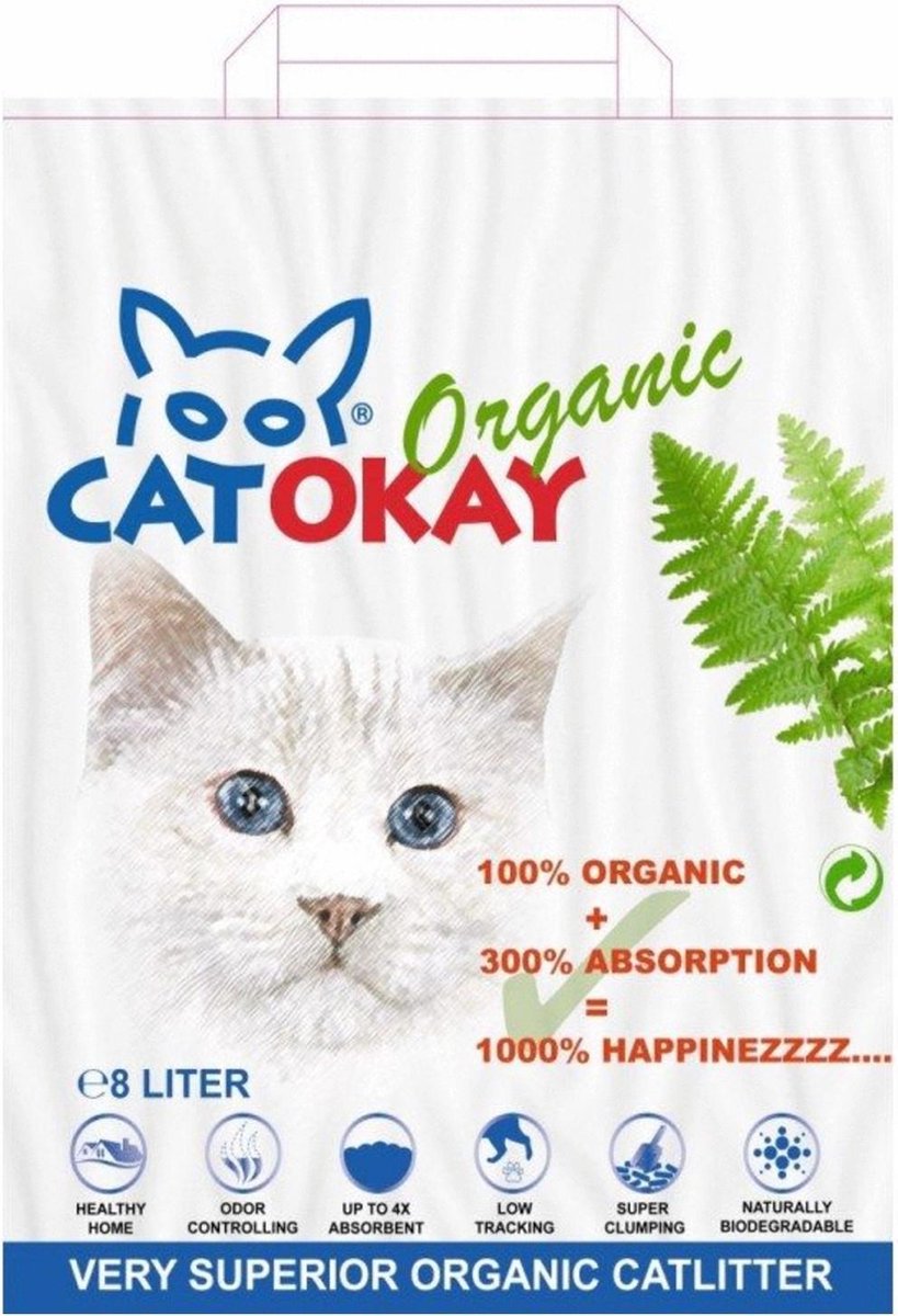 Catokay Tokay Organic - Kattenbakvulling -  8 l