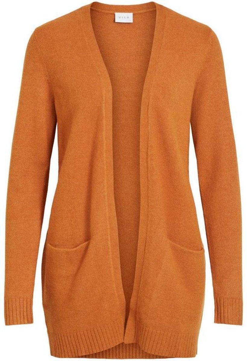 Viril Open L/s Knit Cardigan - Noos 14044041 Pumpkin Spice/melange