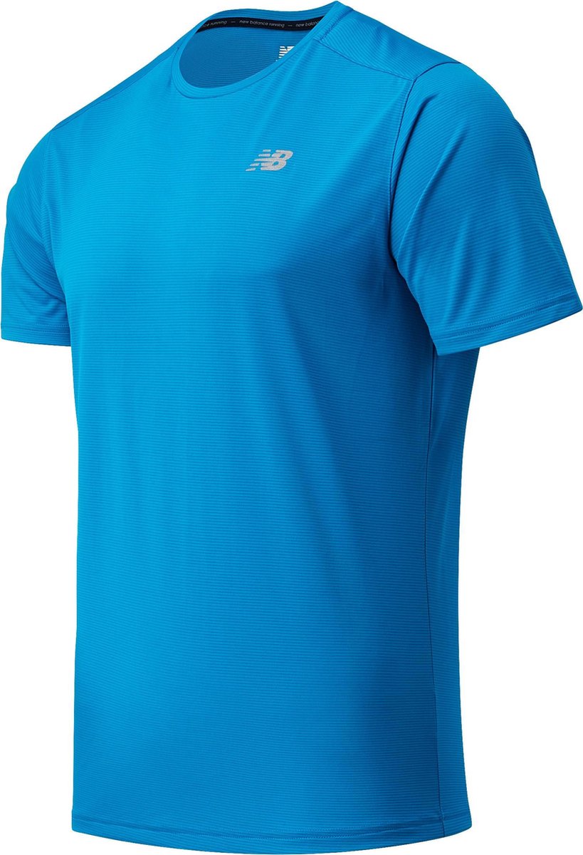 New Balance Accelerate S/S Sportshirt Heren - Maat M