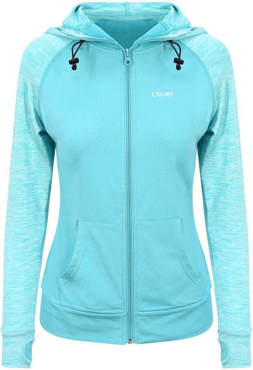 LXURY Dames Cool Sportvest Maat S - Sport Trui - Blauw