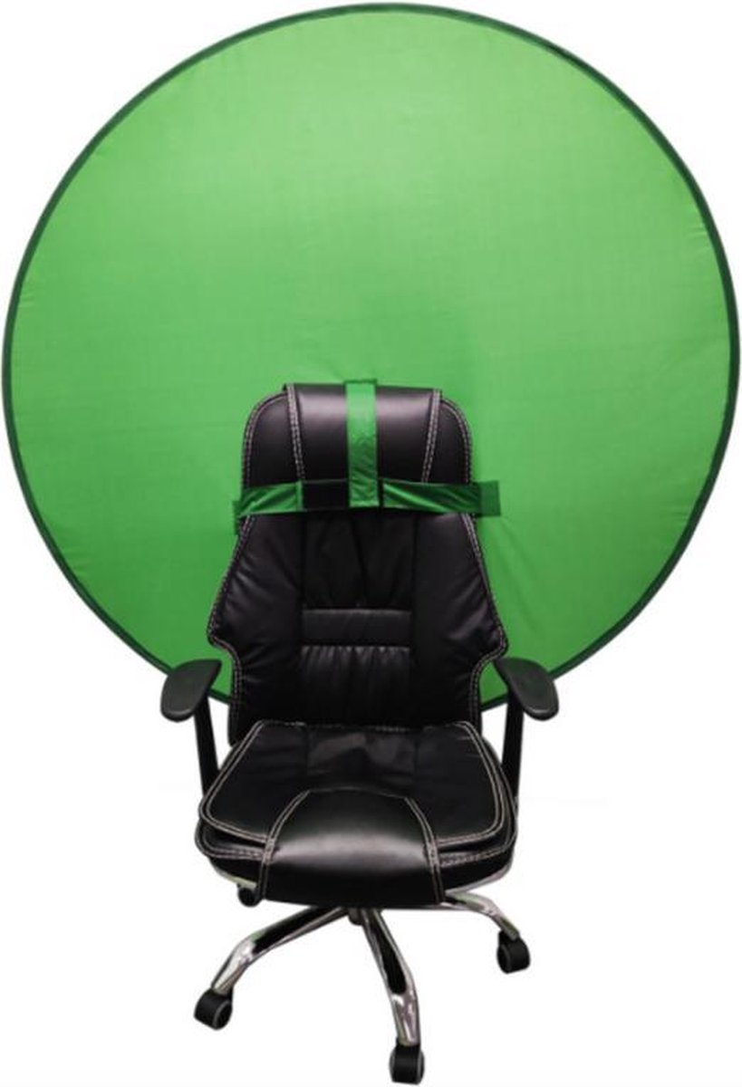 Grandecom® Groen Scherm | Green Screen Doek | Achtergrond | voor Stoel | Rond 142 cm