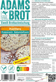 Adam's fitness Food Adam's Brot - 250 gram - Licht
