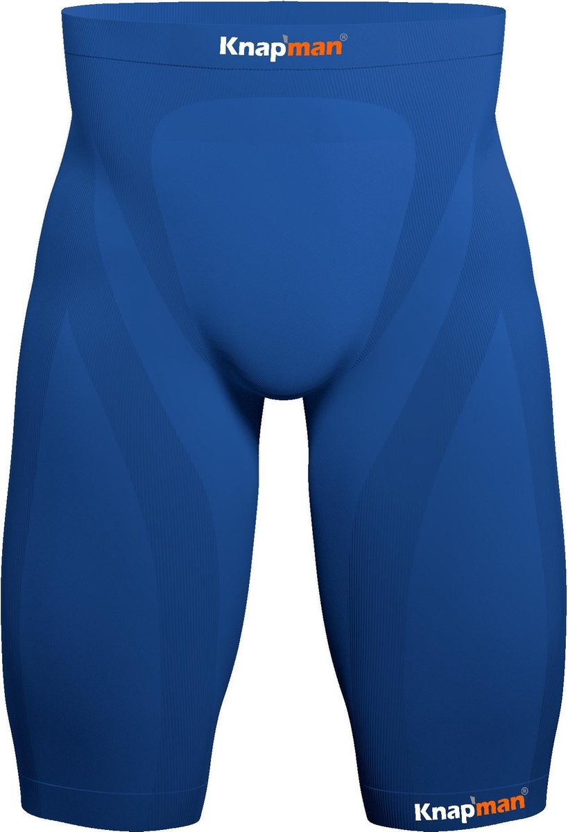 Knapman Zoned Compression Short 45% Royal Blauw | Compressiebroek (Liesbroek) voor Heren | Maat XXL