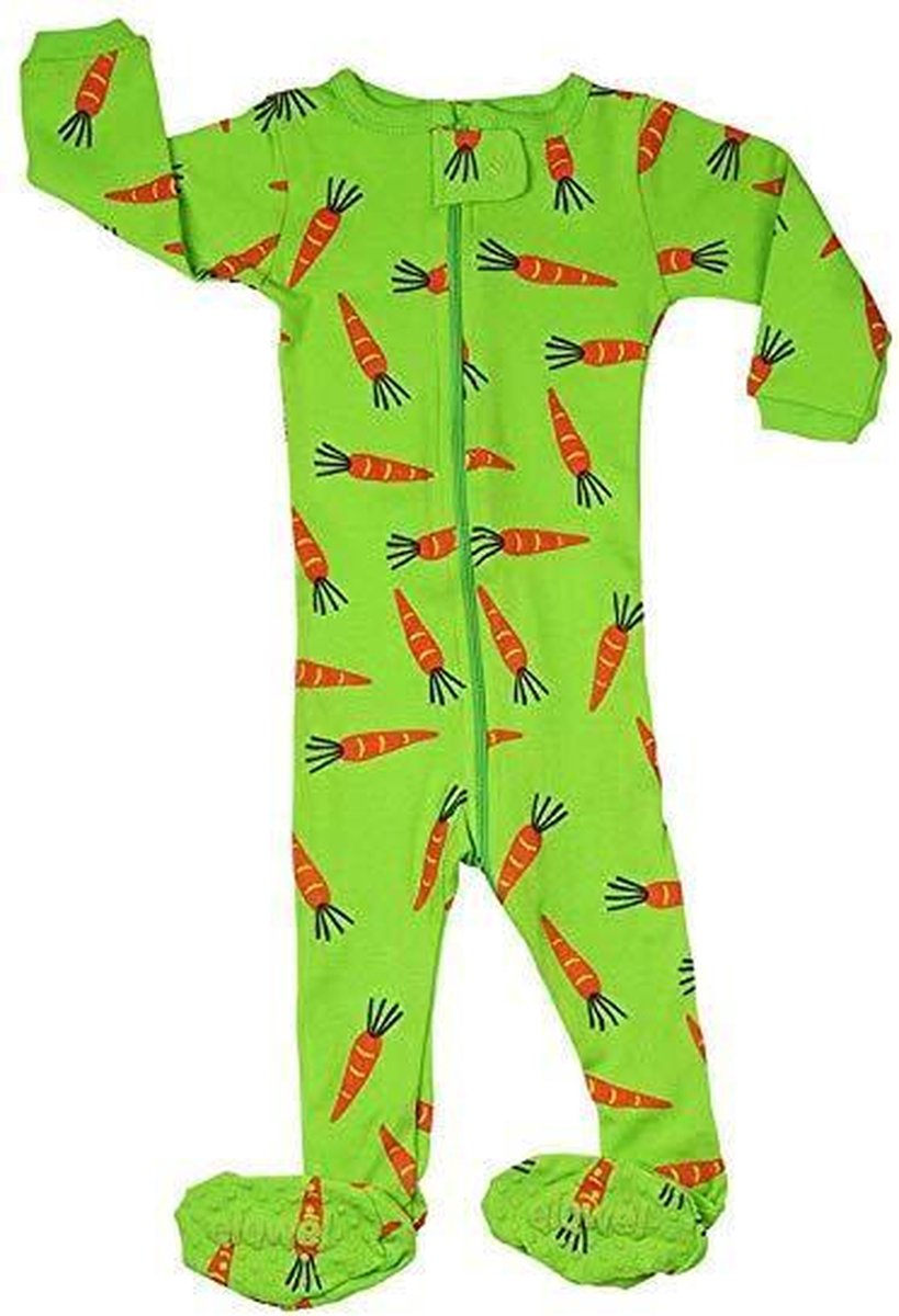 Meisjes Pijama Katoen Met Konijnen Wortel Ontwerp (Maat 12-18 Maanden)