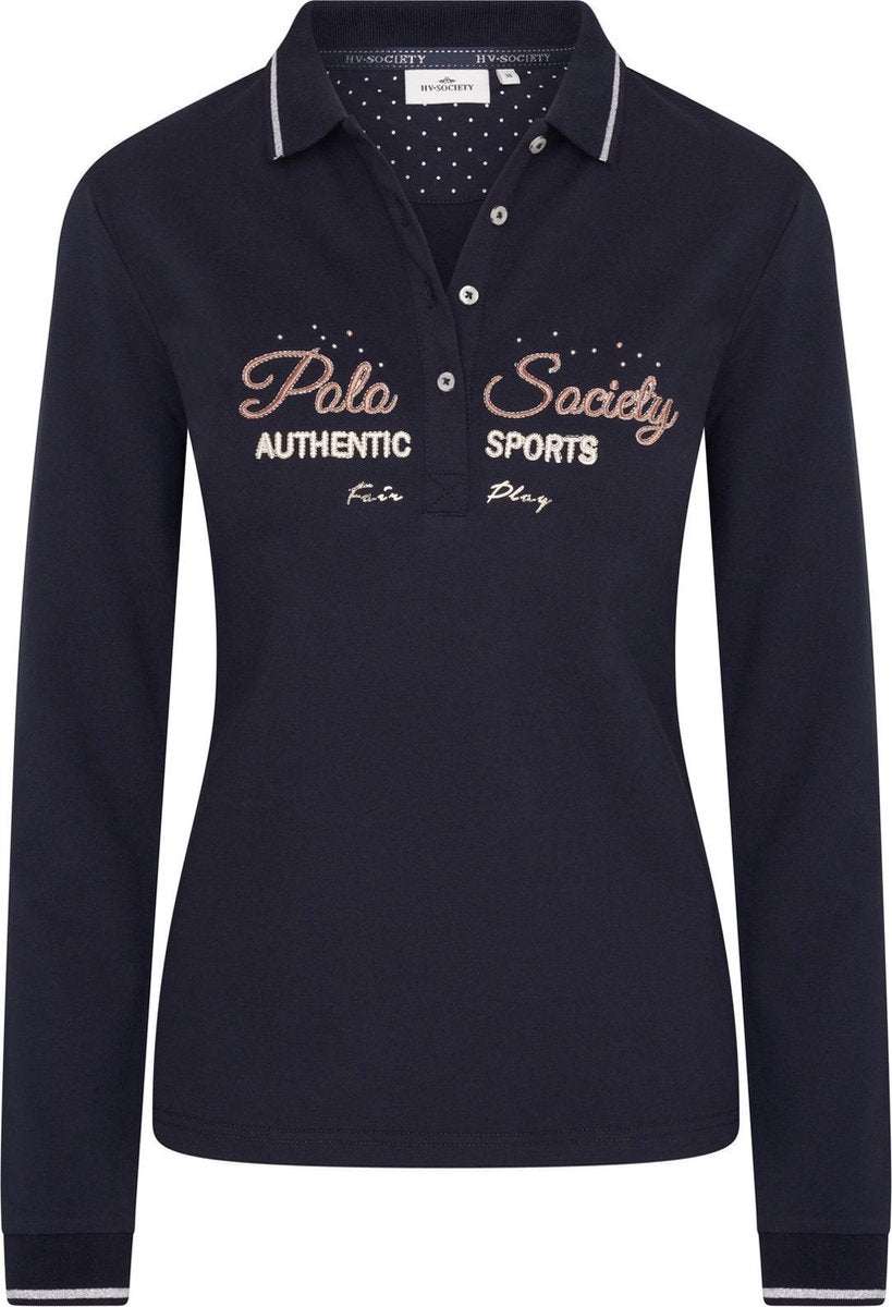 HV Polo Dames Poloshirt "Authentic Sports" Donkerblauw
