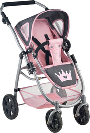Koets - Poppenwagen 3 in 1 - Kroon