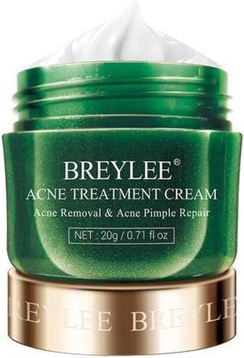 BREYLEE – Acnebehandelingscrème – Acne crème – Acne treatment – Anti-acne – Gezicht crème om puistjes te genezen – vlekken te verwijderen oliecontrole en de huid te herstellen