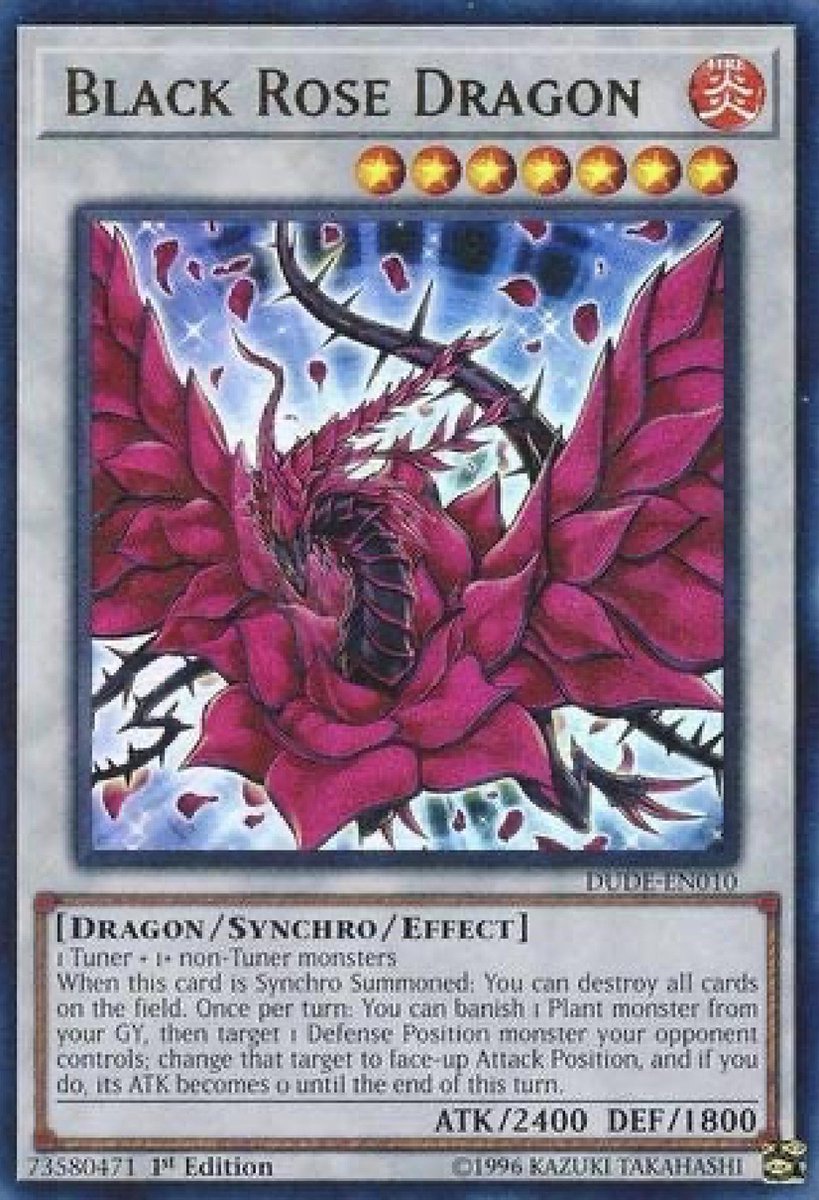 Black Rose Dragon Yu-Gi-Oh - DUDE – Yu Gi Oh cards – Yu Gi Oh kaarten – Ultra rare versie – In kaarthouder!