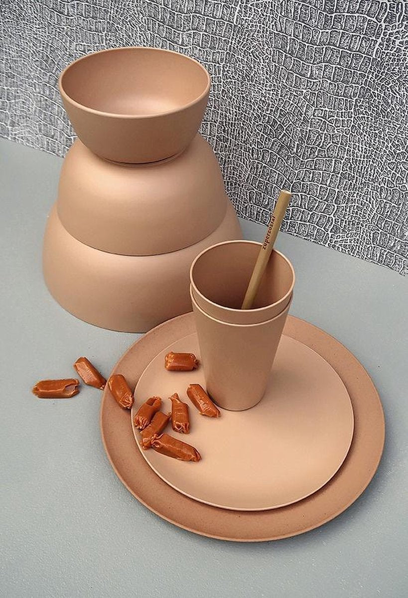 Zuperzozial Kom Boost 500 Ml 14 Cm Biokunststof Goud 4 Stuks