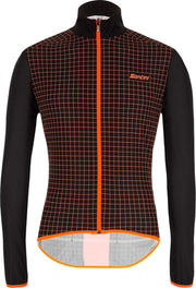 Santini Fietsjack - Maat M  - Mannen - zwart/oranje