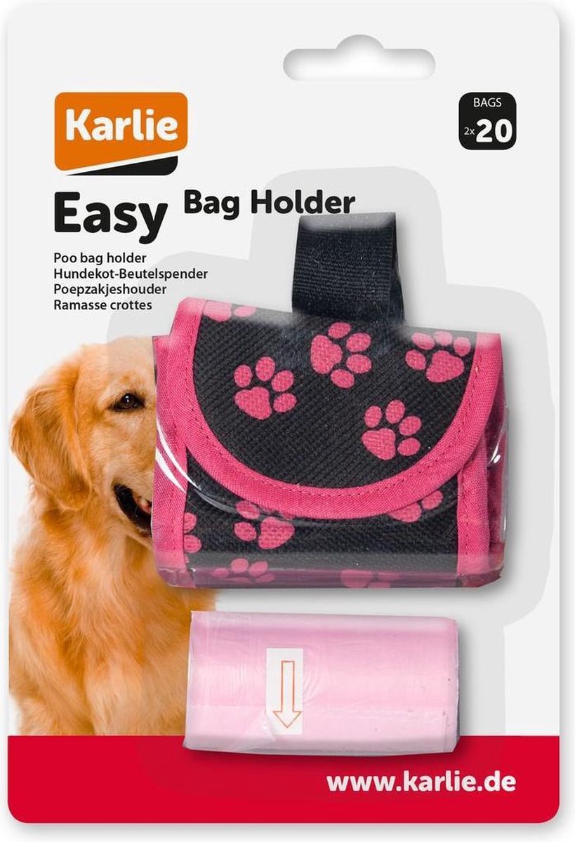 Easy bag waste bags pink 3 rolls on blister