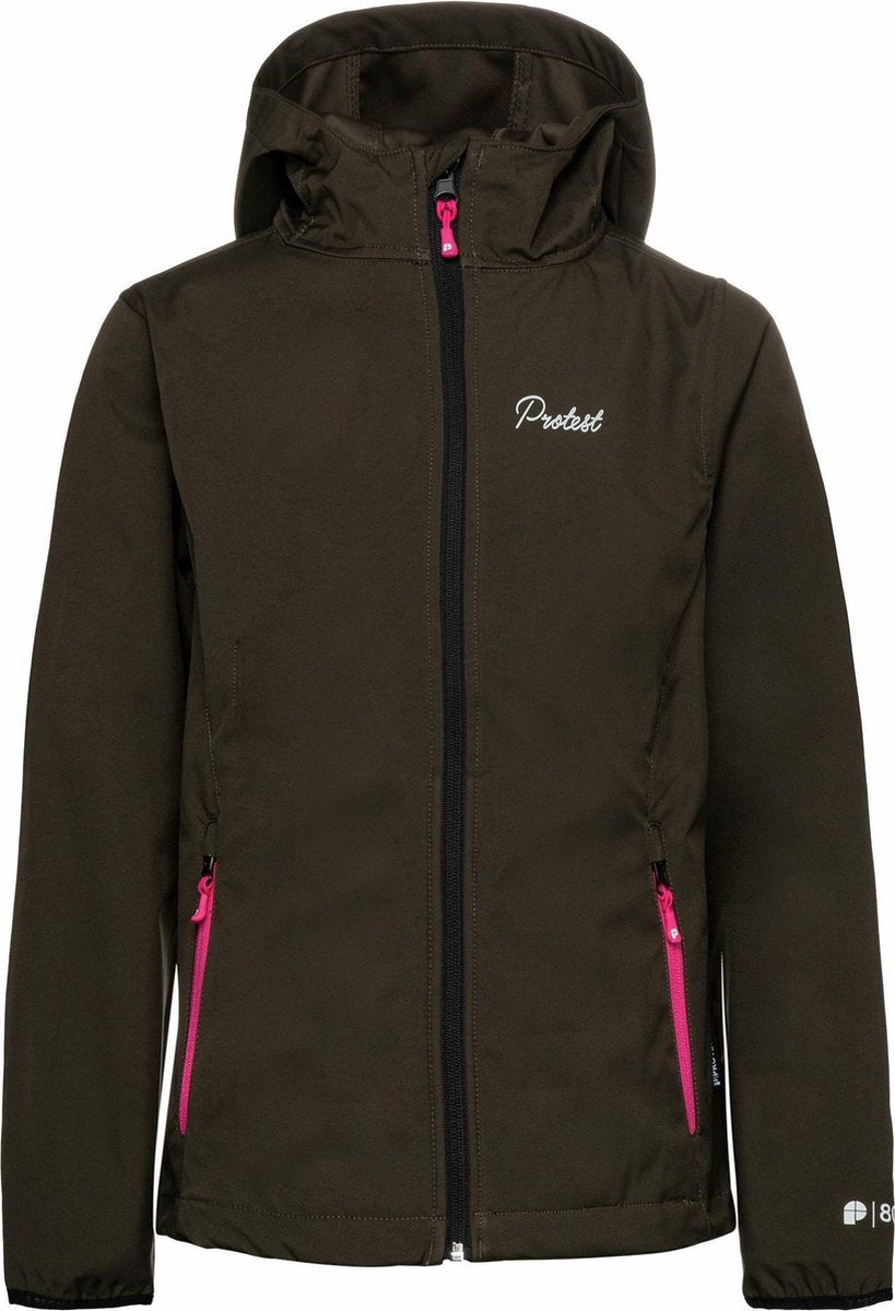 Protest Centro softshell outdoorjas meisjes - maat 176