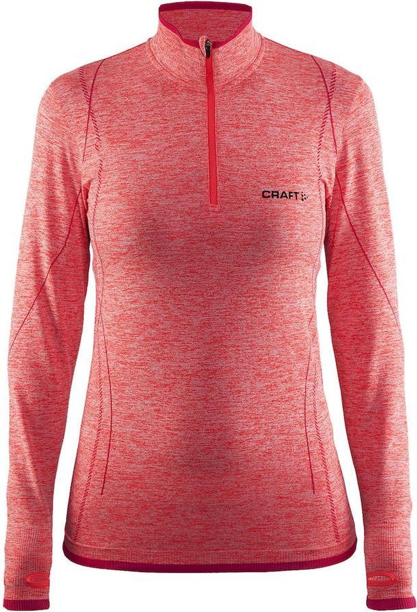 Craft Active Comfort Zip Sportshirt Dames - Crush