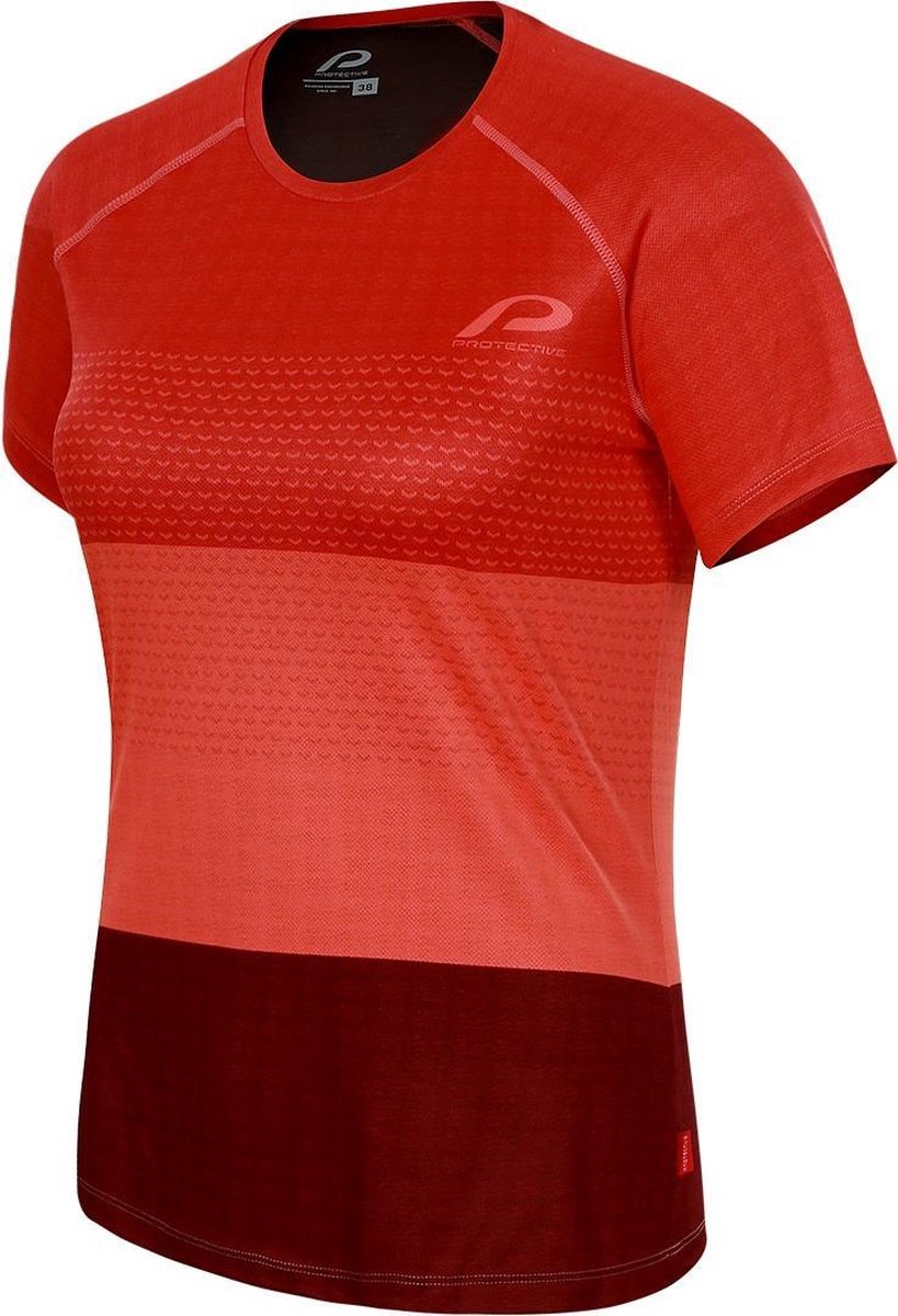 Protective Fietsshirt P-shade Dames Polyester Koraalrood Maat 42