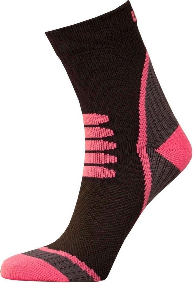 Uphillsport Fietssokken Tour L1 Polypropyleen Zwart/roze Maat 35/38