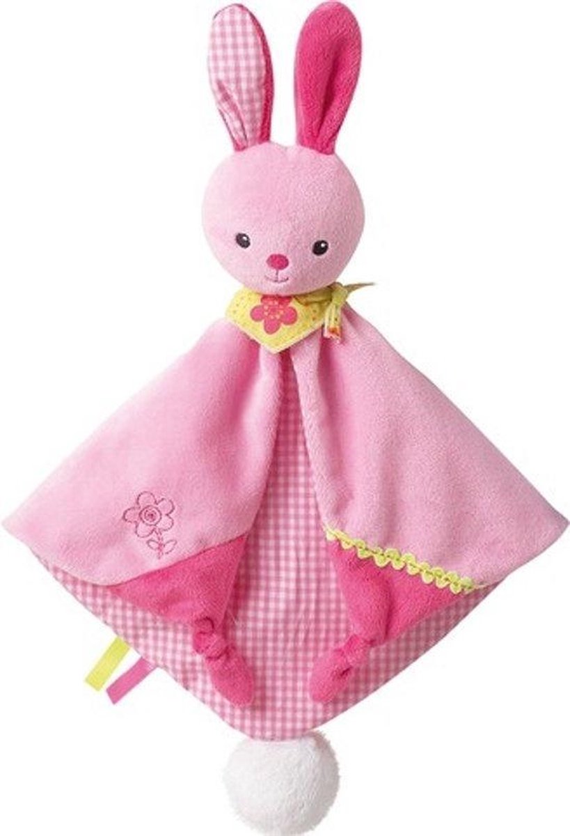 Jemini Knuffeldoekje Konijn Roze 28 X 40 Cm