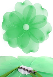 Bloem groen deco met clip