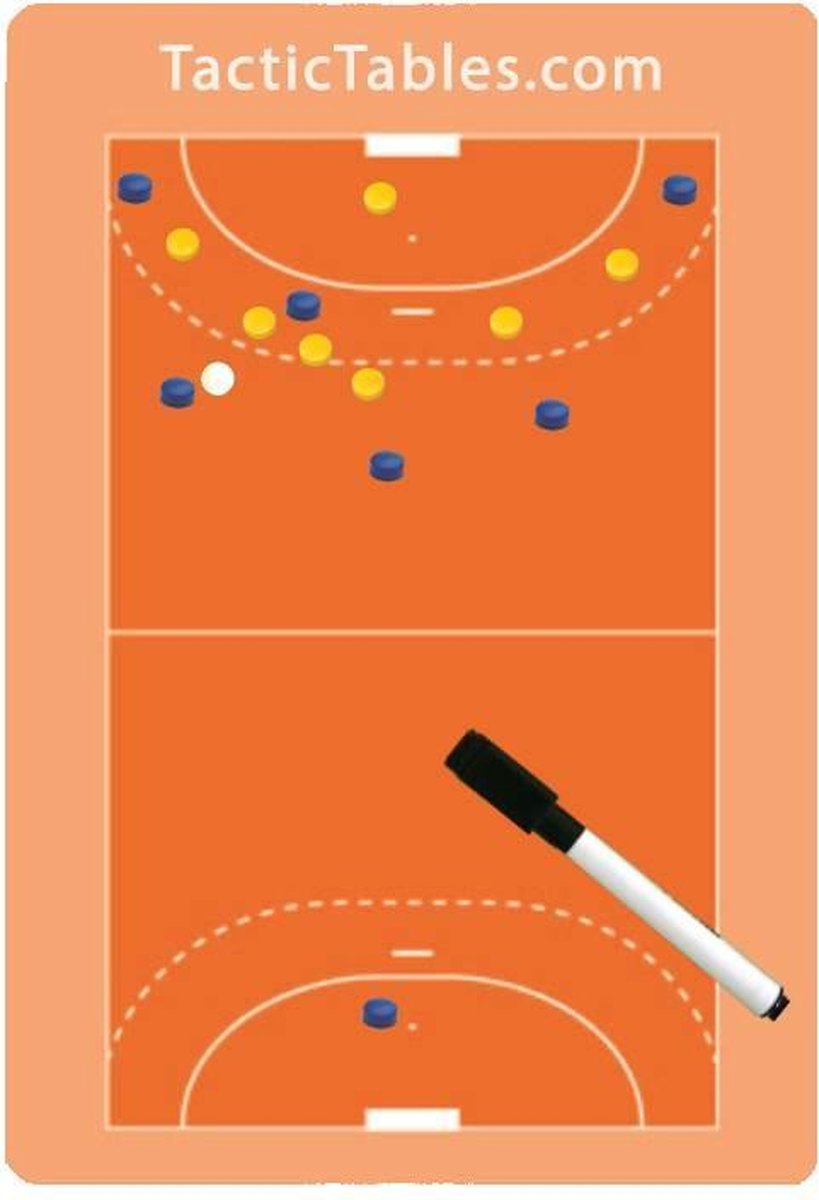 A4 Coachbord Handbal incl. Magneten