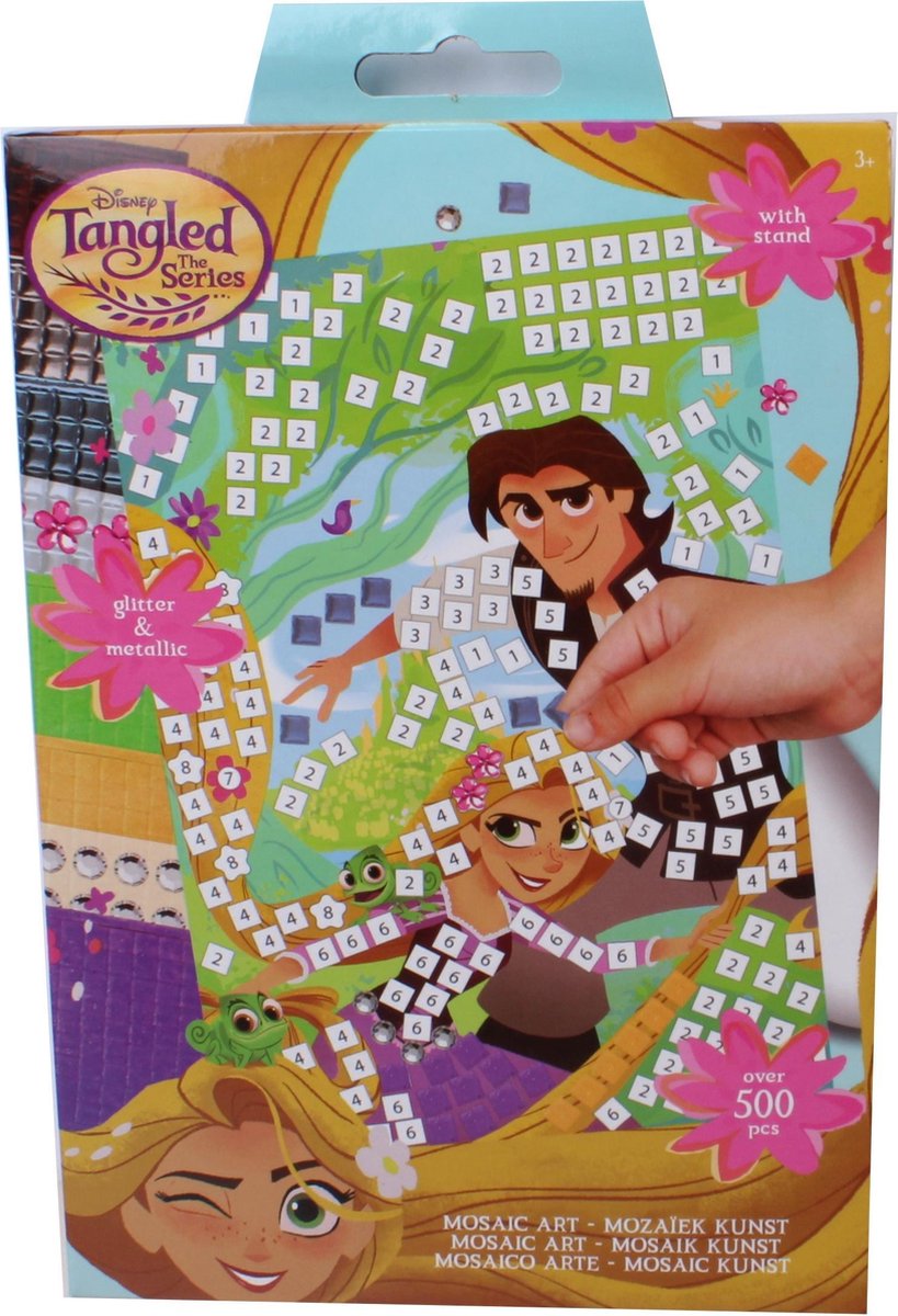 Slammer Mozaïekkunst Disney Tangled 3-delig