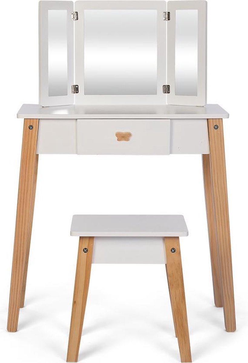 Byastrup Kaptafel Met Kruk 86 Cm Wit