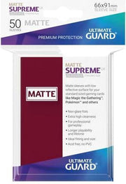 Ultimate Guard Supreme UX Sleeves Standard Size Matte Burgundy (50)